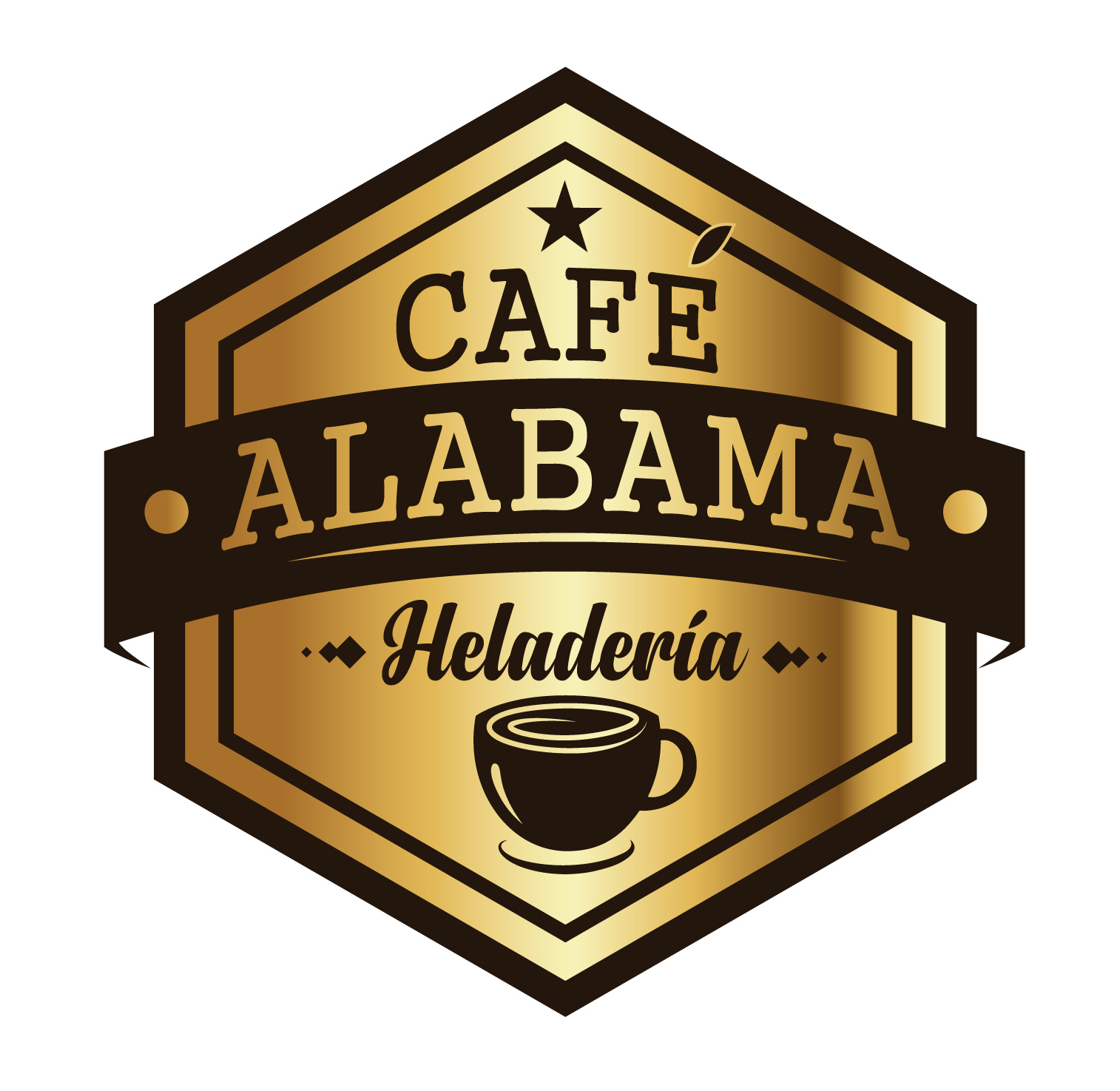 Cafe Alabama Logo Dorado